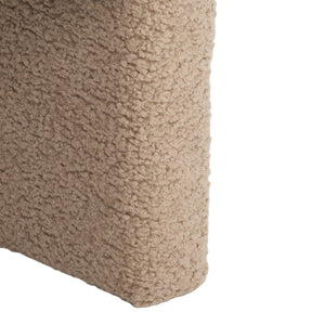 Safavieh Sammie Chic Light Brown Faux Shearling Accent Chair - Modern Barrel Back Design With Tripod Base Light Brown Wood ,Fabric ,Foam Sfv5034c