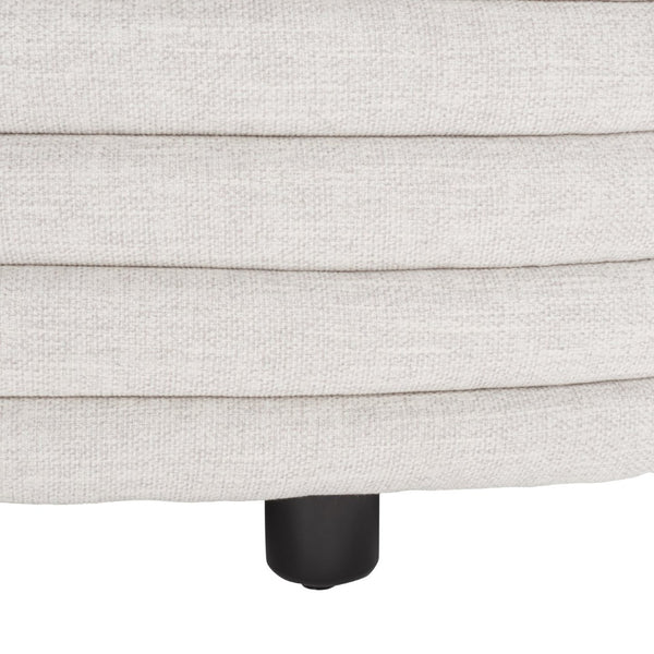 Safavieh JAYMIE Boucle Storage Bench - Modern Design with Hidden Compartment for Stylish Home Organization Taupe / Black SFV5040A