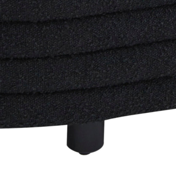 Safavieh JAYMIE Boucle Storage Bench - Modern Design with Hidden Compartment for Stylish Home Organization Black / Black SFV5040C