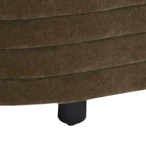 Safavieh JAYMIE Boucle Storage Bench - Modern Design with Hidden Compartment for Stylish Home Organization Dark Olive / Black SFV5040E