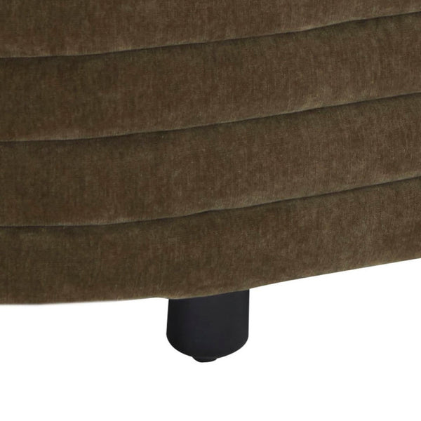 Safavieh JAYMIE Boucle Storage Bench - Modern Design with Hidden Compartment for Stylish Home Organization Dark Olive / Black SFV5040E