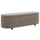 Safavieh Jaymie Boucle Storage Bench Brown / Black SFV5040H