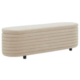 Safavieh Jaymie Boucle Storage Bench Tan / Black SFV5040I