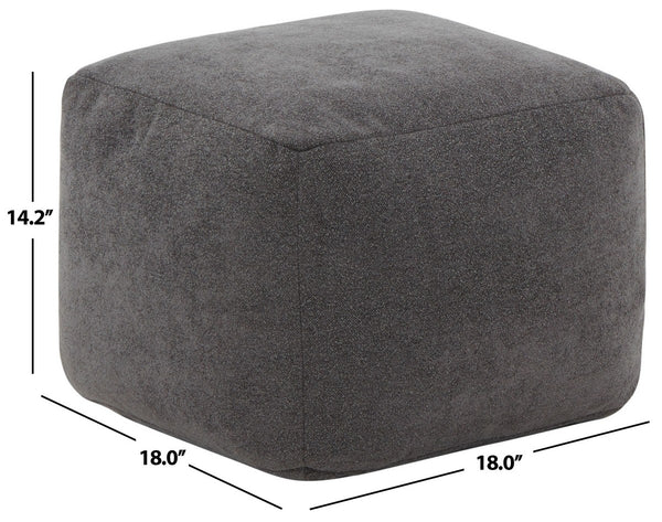Safavieh Samuels Boucle Pouf Charcoal SFV5041G
