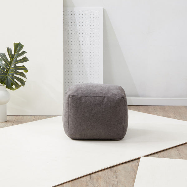 Safavieh Samuels Boucle Pouf Charcoal SFV5041G