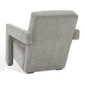 Safavieh TAYLOR Modern Boucle Accent Chair - Mid-Century Style with Plush Comfort for Stylish Living Spaces Grey SFV5046B