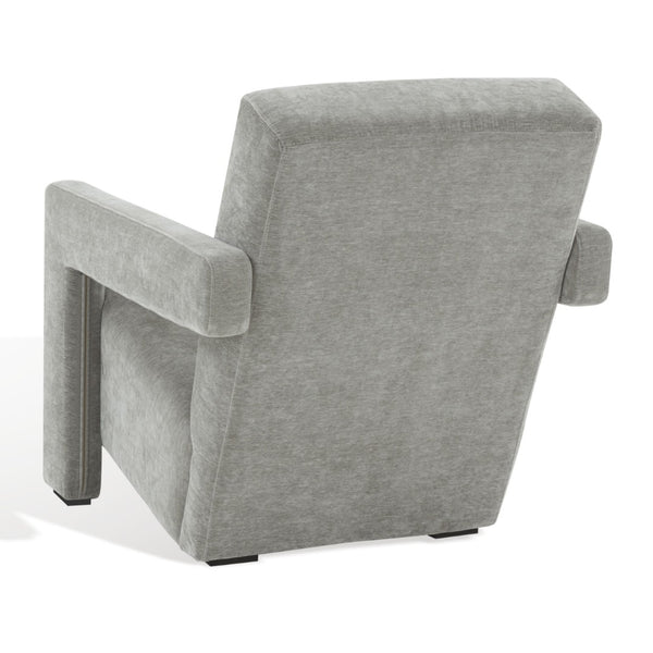 Safavieh TAYLOR Modern Boucle Accent Chair - Mid-Century Style with Plush Comfort for Stylish Living Spaces Grey SFV5046B