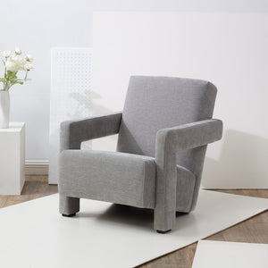 Safavieh TAYLOR Modern Boucle Accent Chair - Mid-Century Style with Plush Comfort for Stylish Living Spaces Grey SFV5046B