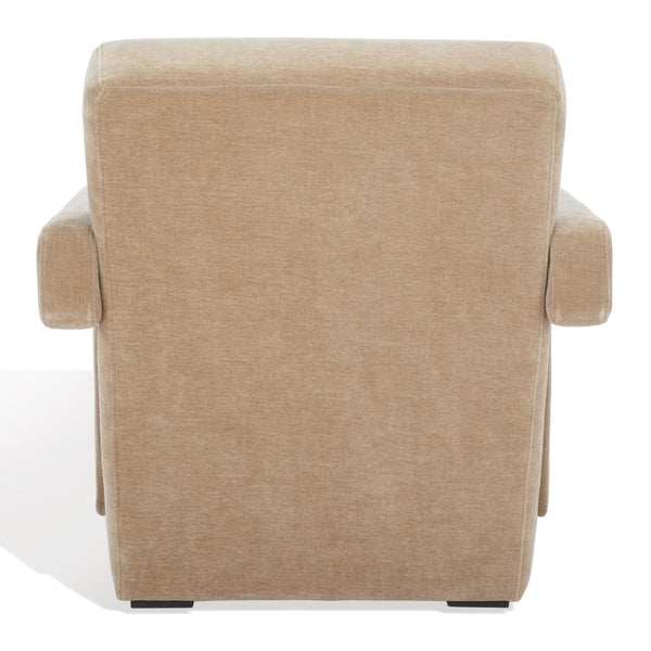 Safavieh TAYLOR Modern Boucle Accent Chair - Mid-Century Style with Plush Comfort for Stylish Living Spaces Light Brown SFV5046C