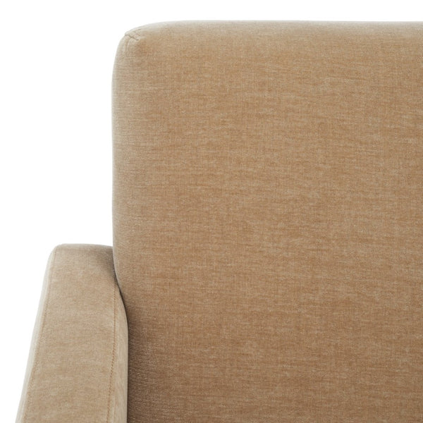 Safavieh TAYLOR Modern Boucle Accent Chair - Mid-Century Style with Plush Comfort for Stylish Living Spaces Light Brown SFV5046C