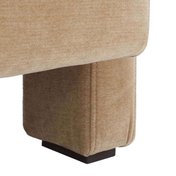 Safavieh TAYLOR Modern Boucle Accent Chair - Mid-Century Style with Plush Comfort for Stylish Living Spaces Light Brown SFV5046C