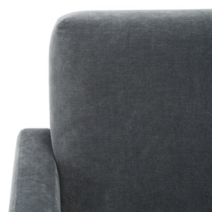 Safavieh TAYLOR Modern Boucle Accent Chair - Mid-Century Style with Plush Comfort for Stylish Living Spaces Navy SFV5046D