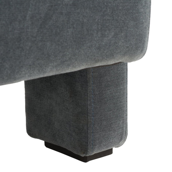 Safavieh TAYLOR Modern Boucle Accent Chair - Mid-Century Style with Plush Comfort for Stylish Living Spaces Navy SFV5046D