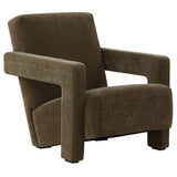 Safavieh Taylor Modern Velvet Accent Chair Dark Olive Green SFV5046E