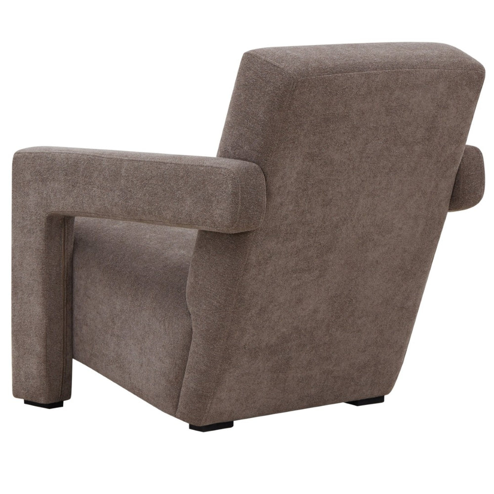 Safavieh TAYLOR Modern Boucle Accent Chair - Mid-Century Style with Plush Comfort for Stylish Living Spaces Brown SFV5046F