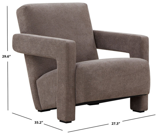 Safavieh Taylor Modern Boucle Accent Chair Brown SFV5046F