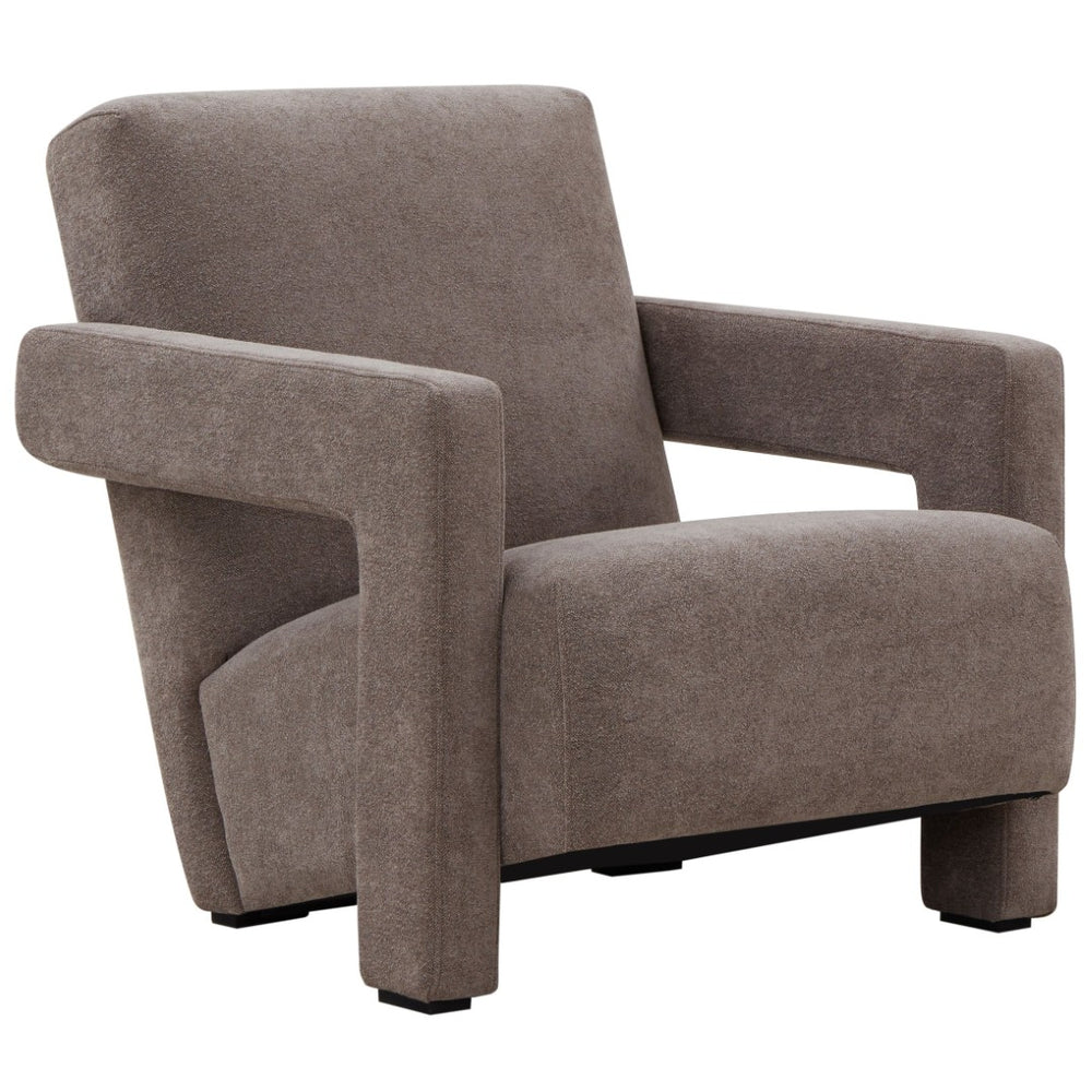 Safavieh TAYLOR Modern Boucle Accent Chair - Mid-Century Style with Plush Comfort for Stylish Living Spaces Brown SFV5046F