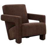 Safavieh Taylor Modern Boucle Accent Chair Dark Brown SFV5046G