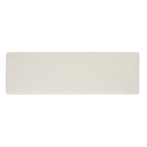 Safavieh VIANNA Boucle Bench - Modern Plush Seating with Warm Ash Wood Accents for Entryways and Living Spaces Cream / Natural SFV5049A