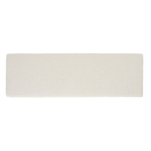 Safavieh VIANNA Boucle Bench - Modern Plush Seating with Warm Ash Wood Accents for Entryways and Living Spaces Cream / Natural SFV5049A