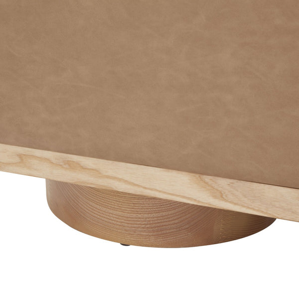 Safavieh VIANNA Boucle Bench - Modern Plush Seating with Warm Ash Wood Accents for Entryways and Living Spaces Camel / Natural SFV5049E