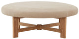 Safavieh Vinny Boucle  Cocktail Ottoman Tan SFV5061D