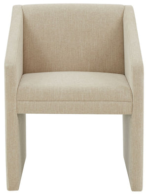 Safavieh Liandra Upholstered Armchair Beige Wood / Fabric / Foam SFV5065B