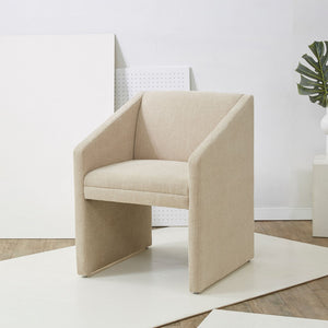 Safavieh Liandra Upholstered Armchair Beige Wood / Fabric / Foam SFV5065B