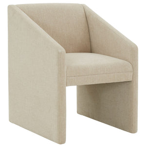 Safavieh Liandra Upholstered Armchair Beige Wood / Fabric / Foam SFV5065B