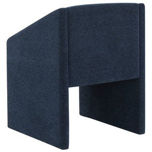 Safavieh Liandra Upholstered Armchair Navy Wood / Fabric / Foam SFV5065C