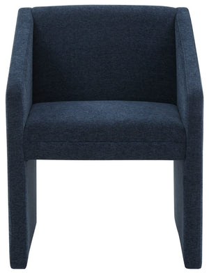 Safavieh Liandra Upholstered Armchair Navy Wood / Fabric / Foam SFV5065C