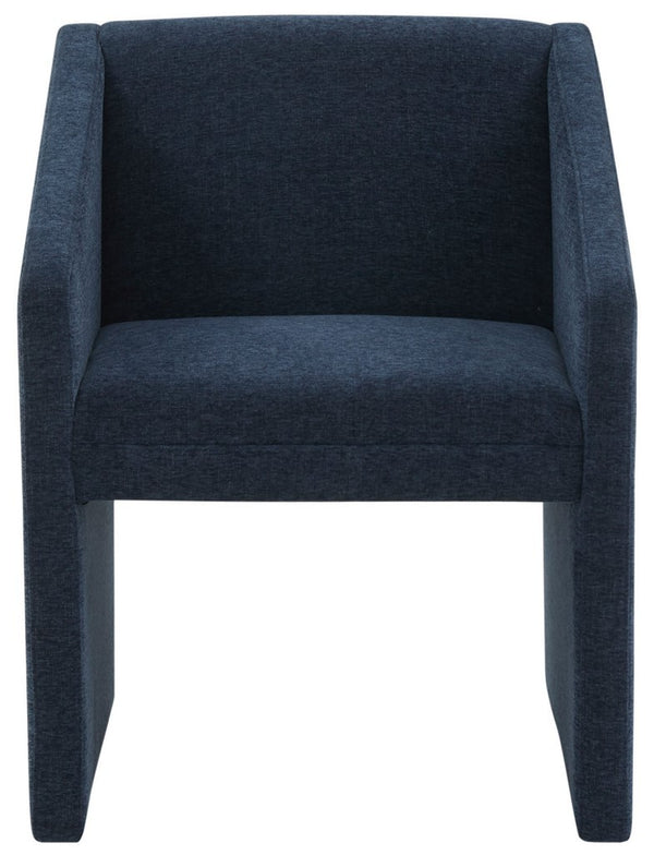 Safavieh Liandra Upholstered Armchair Navy Wood / Fabric / Foam SFV5065C