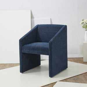 Safavieh Liandra Upholstered Armchair Navy Wood / Fabric / Foam SFV5065C