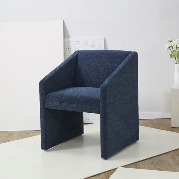 Safavieh Liandra Upholstered Armchair Navy Wood / Fabric / Foam SFV5065C