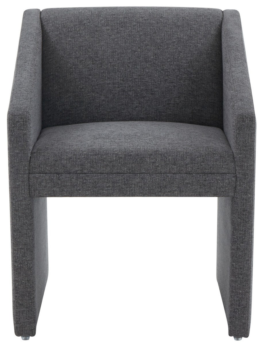 Safavieh Liandra Upholstered Armchair Dark Grey Wood / Fabric / Foam SFV5065D