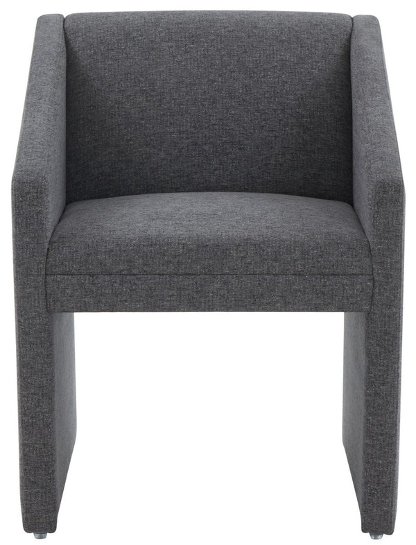 Safavieh Liandra Upholstered Armchair Dark Grey Wood / Fabric / Foam SFV5065D