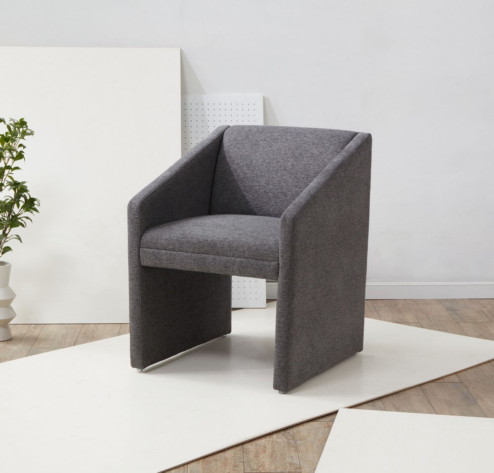 Safavieh Liandra Upholstered Armchair Dark Grey Wood / Fabric / Foam SFV5065D