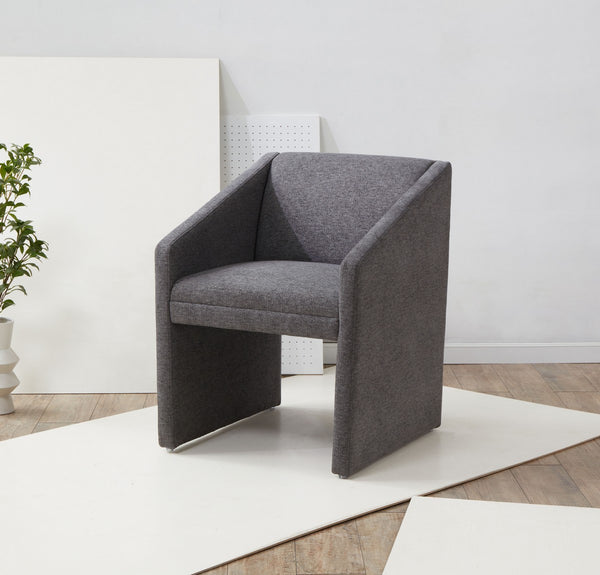 Safavieh Liandra Upholstered Armchair Dark Grey Wood / Fabric / Foam SFV5065D