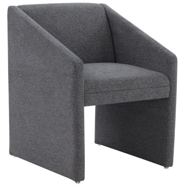 Safavieh Liandra Upholstered Armchair Dark Grey Wood / Fabric / Foam SFV5065D