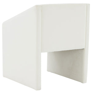 Safavieh Liandra Upholstered Armchair Ivory Wood / Fabric / Foam SFV5065E