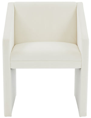 Safavieh Liandra Upholstered Armchair Ivory Wood / Fabric / Foam SFV5065E