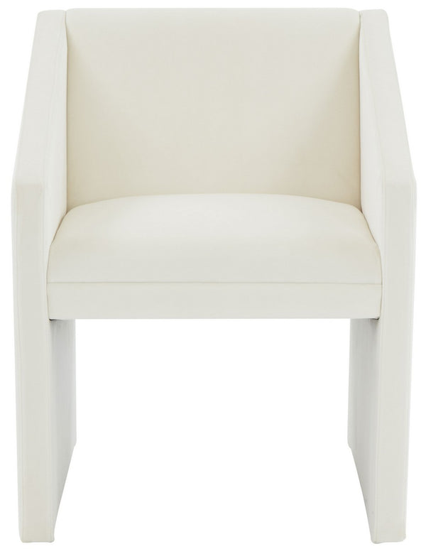 Safavieh Liandra Upholstered Armchair Ivory Wood / Fabric / Foam SFV5065E