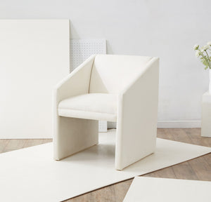 Safavieh Liandra Upholstered Armchair Ivory Wood / Fabric / Foam SFV5065E