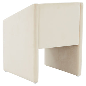 Safavieh Liandra Upholstered Armchair Cream Wood / Fabric / Foam SFV5065F