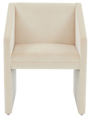 Safavieh Liandra Upholstered Armchair Cream Wood / Fabric / Foam SFV5065F