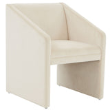 Safavieh Liandra Upholstered Armchair Cream Wood / Fabric / Foam SFV5065F
