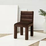 Safavieh Pietro Channel Tufted Dining Chair Dark Brown SFV5081E