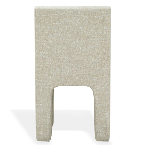Safavieh Pietro Channel Tufted Upholstered Dining Chair Elegant Wood Frame for Stylish Rooms Taupe SFV5081G