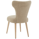 Safavieh Brandietta Faux Shearling Dining Chair XII23 Light Brown / Walnut Wood / Fabric / Foam SFV5089A