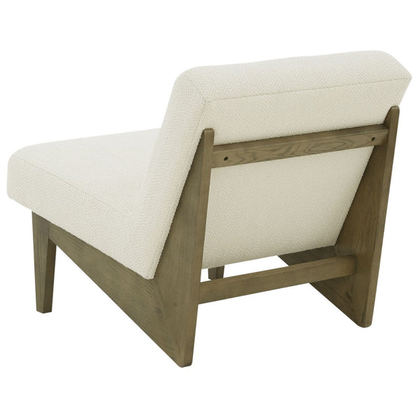 Safavieh Nelly Scandinavian Accent Chair Ivory / Light Grey Wood / Fabric / Foam SFV5093A